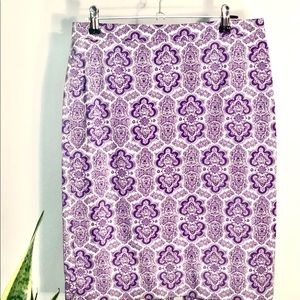 J. Crew size 0 purple pencil skirt